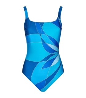 Classic full swim in blue shades