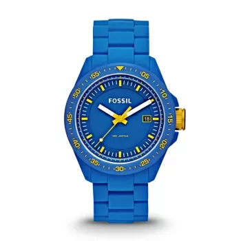 Ceas Decker Three Hand Silicone Albastru