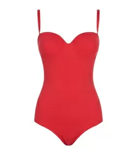 Costum baie complet rosu