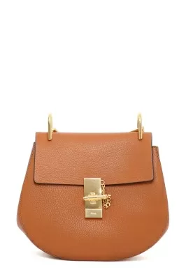 Leather bag with long handle