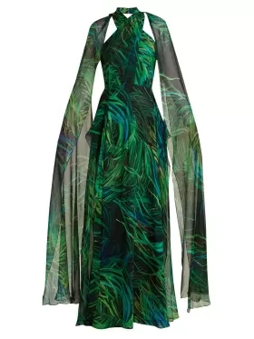 Rochie georgette împletită