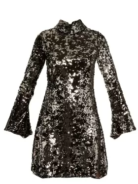 Rochie Sequin cu mâneci lungi 