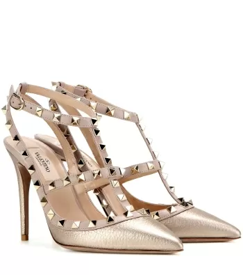 Snake leather high heels