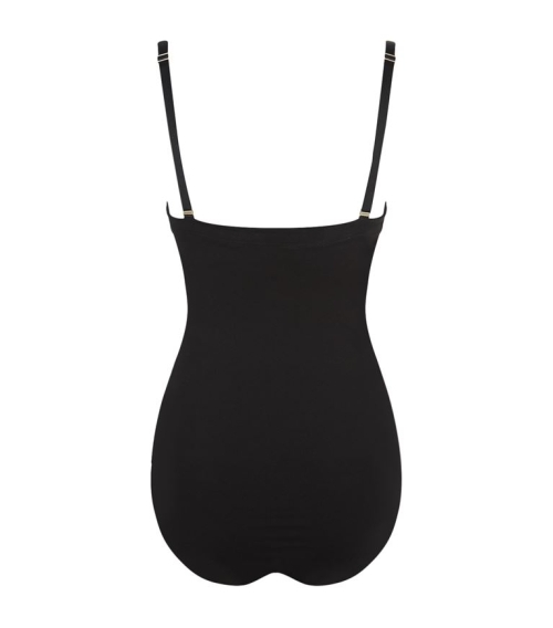 Stylish full swimsuit in black