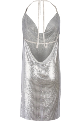 Rochie argintie metalica
